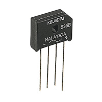 Diotec KBU4J 4A 600V IN-LINE BRIDGE RECT (RC)