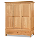 Products Oakhampton 3 Door 3 Drawer Wardrobe in Ash