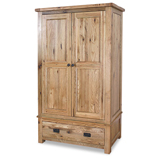 Products Trafalgar 2 Door 2 Drawer Wardrobe in distressed American Oak