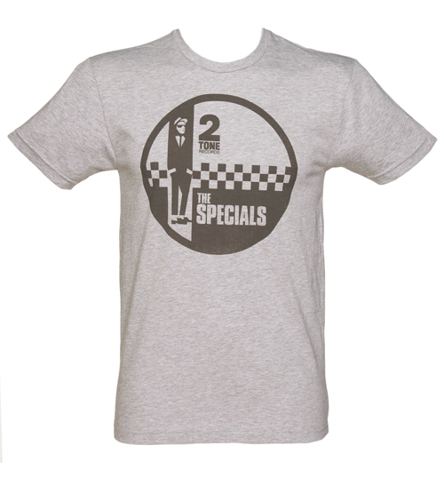 Mens Grey Marl Specials Two Tone Records