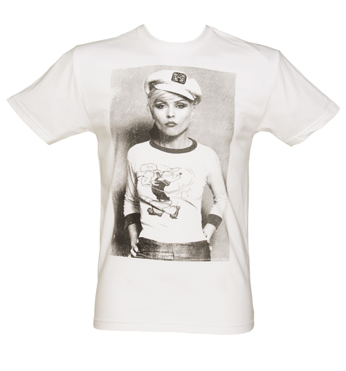 Mens White Debbie Harry Sailor T-Shirt from