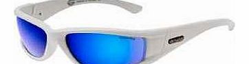 Banger Shiny White / Blue Polarized