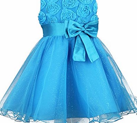 discoball Girls Flower Formal Wedding Bridesmaid Party Christening Dress Children Clothing Girls Lace Dress Pr