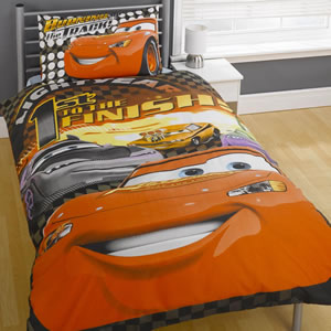 Disney Cars Bedding - Burning Single Panel