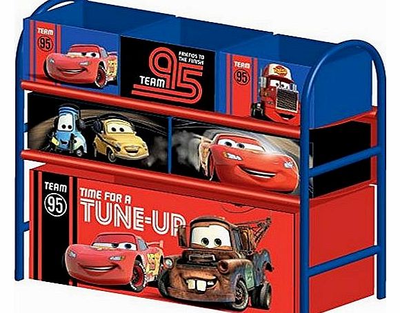 Cars Metal Frame Multi Bin Toy Organiser