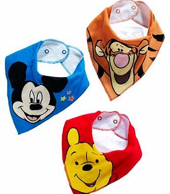 Character Boys Bandana Bibs 3 Pack - One