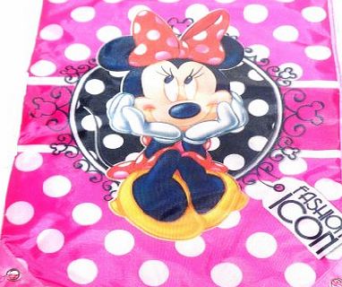 Childrens Kids Girls Boys Disney Pixar Swim Shoe Bag Tote School Nursery Bag - Mickey Mouse, Minnie Mouse, Princess, Cars, Tinkerbell, Toy Story, Monsters Inc, Spiderman, Jake (Minnie Mouse - Fashion 