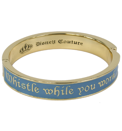 Blue Snow White Whistle While You Work Bangle