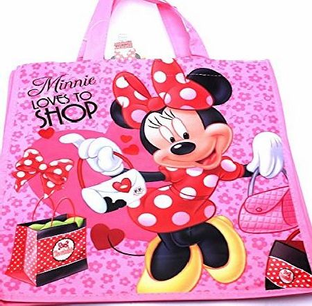 Disney  REUSABLE TOTE BEACH SHOPPING BAG - MICKEY MINNIE MOUSE PEPPA PIG SOFIA DOC MCSTUFFINS (Peppa Pig Heart)