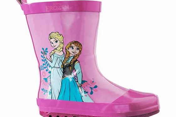 Girls Pink Wellies - Size 8