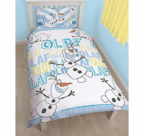 Disney Frozen Olaf Single Duvet Cover and