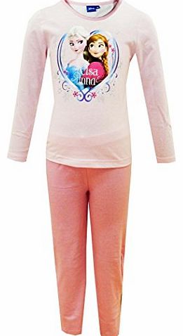 Official Disney Frozen Girls Onesies Sisters Anna Elsa Long Sleeve Kids All In Ones Sleepsuit Pyjama Pjs (Frozen Onesie-Blue) 7-8 Years