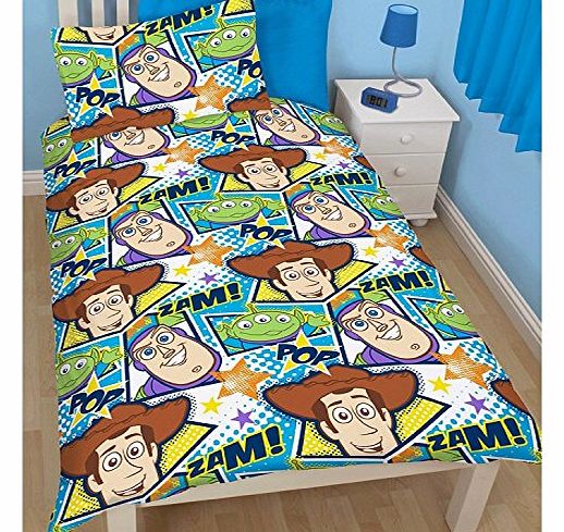 Disney Pixar Toy Story Boys Duvet Cover Single Bed Set Duvet cover and Pillow Case