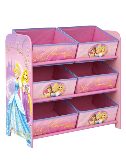 Disney Princess 6 Bin Storage Unit