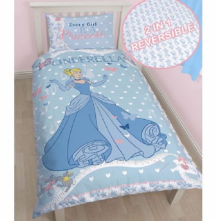 Disney Princess Cinderella Single Duvet Cover