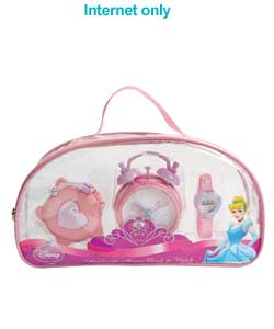 disney Princess Watch, Alarm Clock, Hairbrush Gift Set