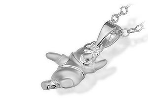 Silver Winnie the Pooh Walking Pendant