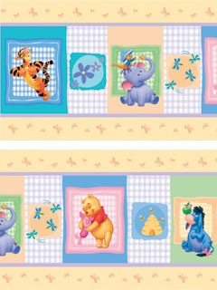 Disney Winnie the Pooh Winnie the Pooh Border `effalump`Design 5m x 214mm