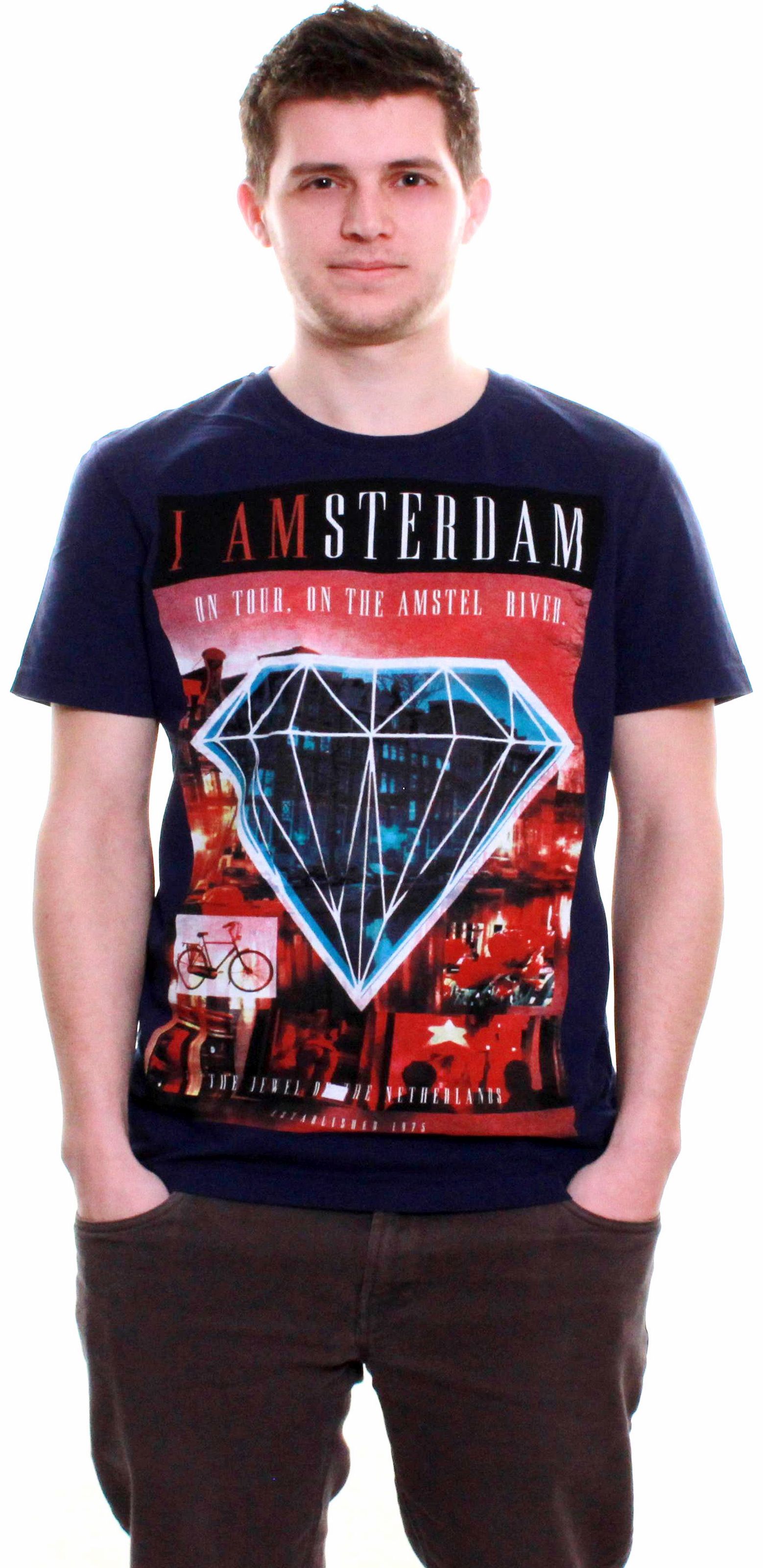 Mens I Amsterdam Crew Neck T-Shirt