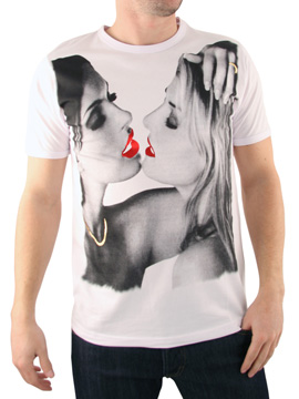 White Two Girls T-Shirt