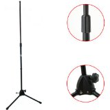 Straight Mic Stand -Tripod Base Black