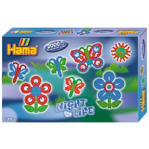 Hama Beads Midi Beads Night Life Glow In The Dark Small Gift Set