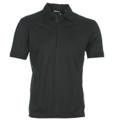 Black Pique Polo Shirt