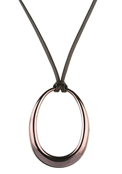 DKNY Organic Brown Steel Pendant NJ1144040