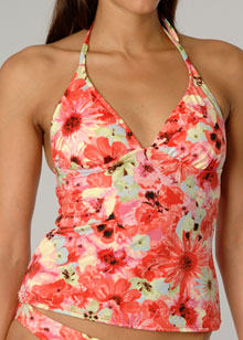 Bouquet Floral halter tankini top