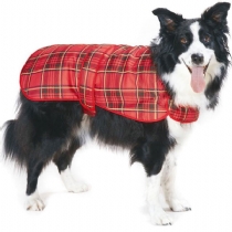 Cosipet Tartan Coat Red 10 - 25cm