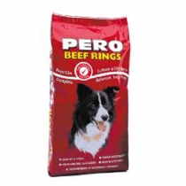 Pero Adult Dog Food Beef Rings 15Kg