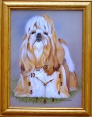 Dog Shih Tzu clock