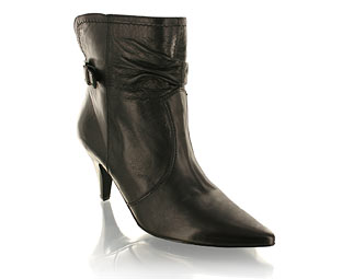 Ankle Boot With Buckle Trim