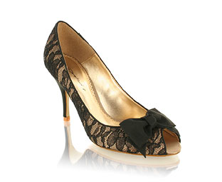 Lace Detail Court Shoe