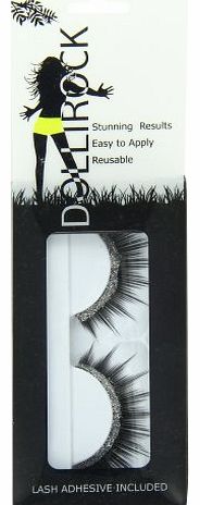 False Eyelashes Glitter Glamour Silver Style 520