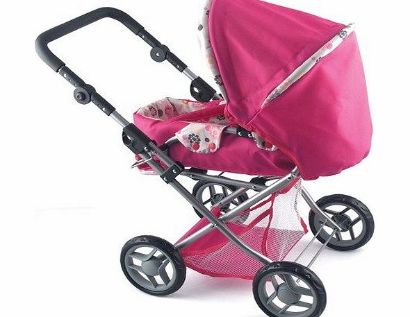 Peterkin Dolls World Deluxe Dolls Pram Pink