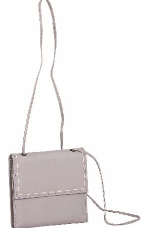 DOMO Leather Flapover Crossbody