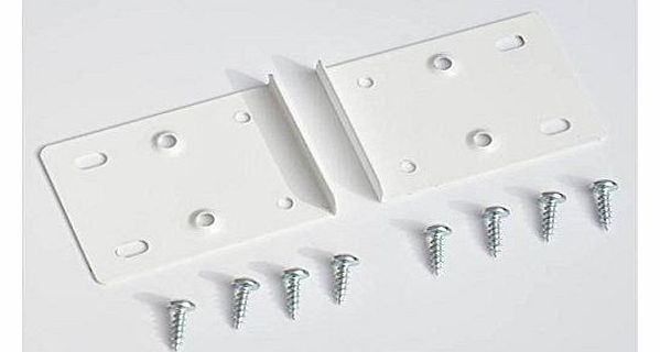 DOOR HINGE REPAIR KIT WHITE KITCHEN CUPBOARD DOOR HINGE REPAIR KIT INCLUDES 2 PLATES AND FIXING SCREWS