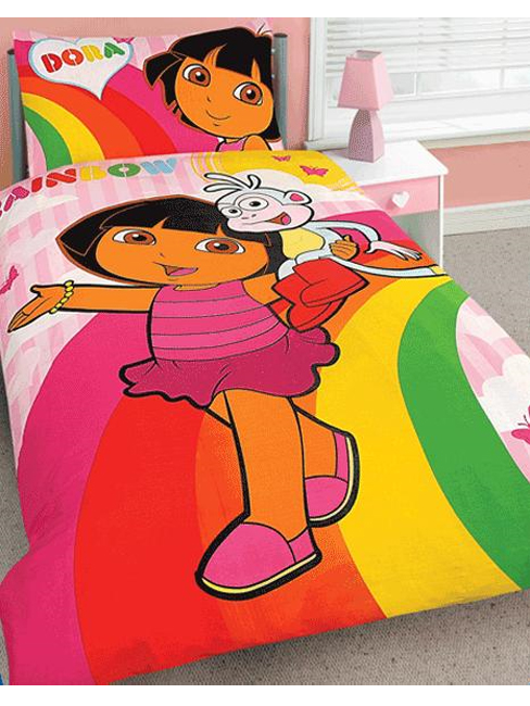 Duvet Cover and Pillowcase `ainbow Glitter`Design Bedding