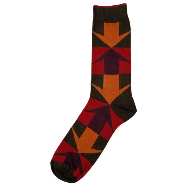 Brown Arrow Sock by