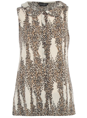 Dorothy Perkins Animal print peterpan blouse DP56282413