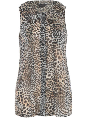 Dorothy Perkins Animal print sleeveless blouse DP56287011