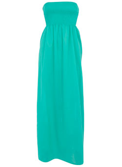 Dorothy Perkins Aqua bandeau maxi dress