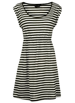 Black and cream stripe tunic