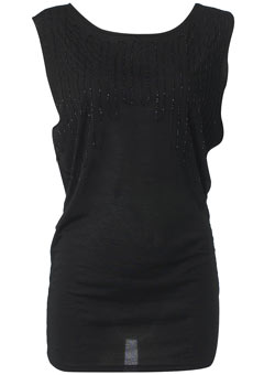 Dorothy Perkins Black bead diamond top