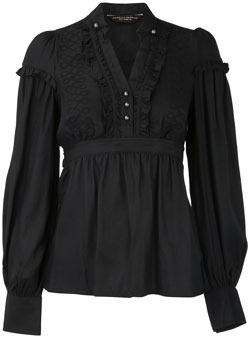 Dorothy Perkins Black bib front top