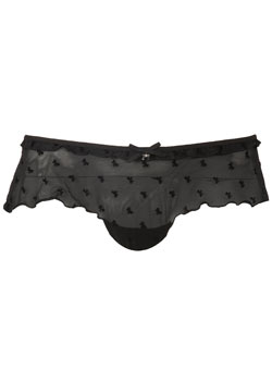 Black bow short