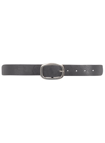 Black chunky square belt