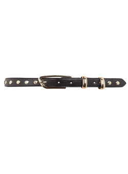 Black chunky stud belt