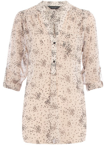 Dorothy Perkins Black/cream heart print blouse